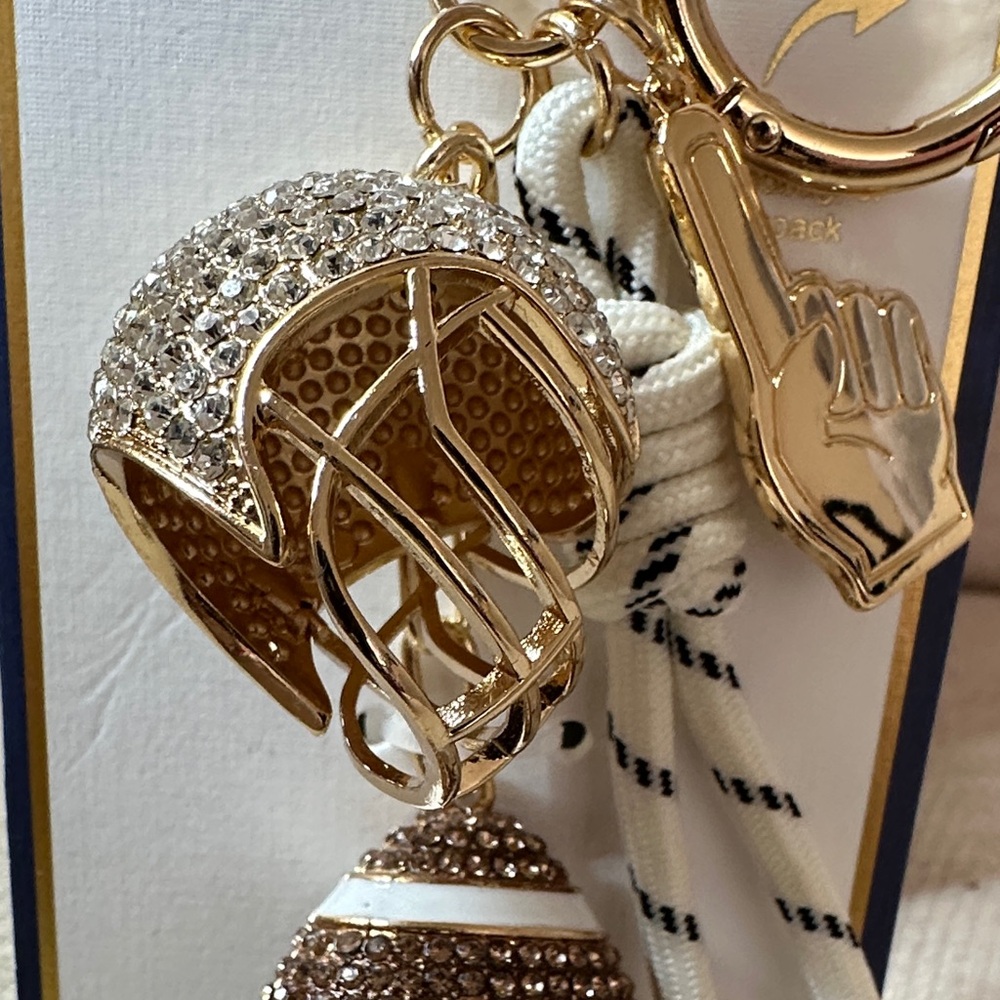Piper N Gold and Brown Bag Charm & Keychain - Picture 7 of 10